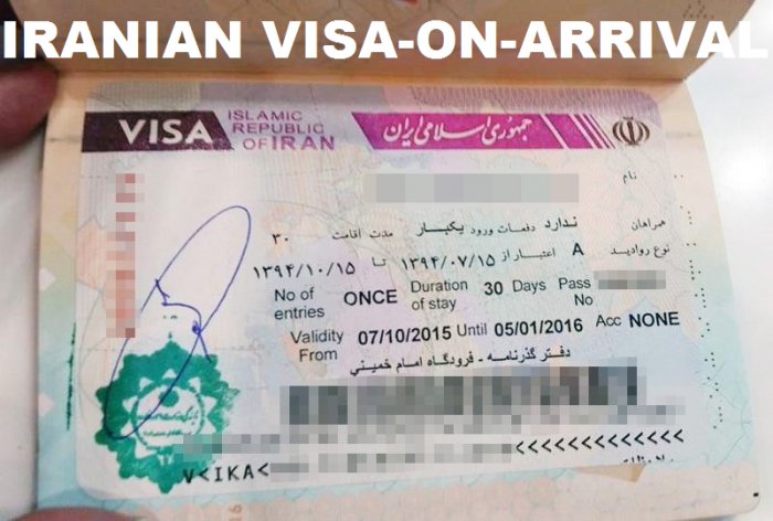 Iranian Visa-On-Arrival