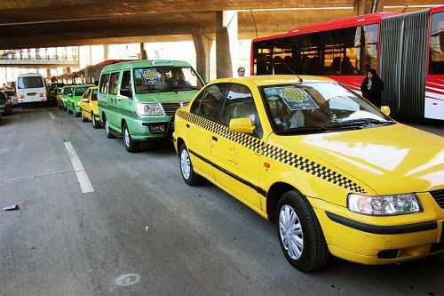 les taxis en Iran